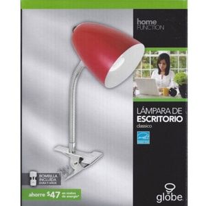 NWT GLOBE Flexible Goose Neck Clamp Clip Desk Lamp
